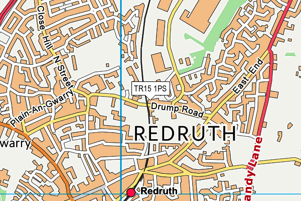 TR15 1PS map - OS VectorMap District (Ordnance Survey)