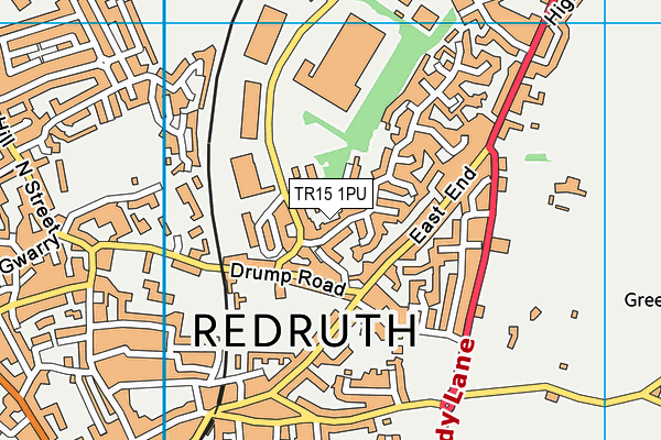TR15 1PU map - OS VectorMap District (Ordnance Survey)