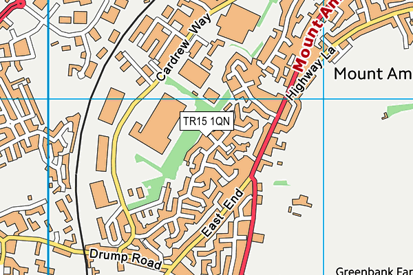 TR15 1QN map - OS VectorMap District (Ordnance Survey)