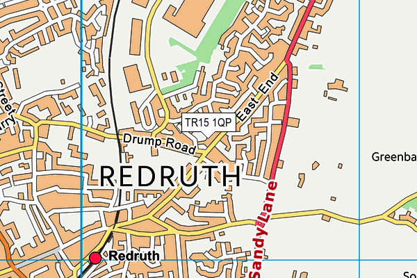 TR15 1QP map - OS VectorMap District (Ordnance Survey)