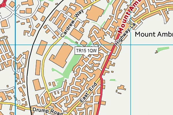 TR15 1QW map - OS VectorMap District (Ordnance Survey)