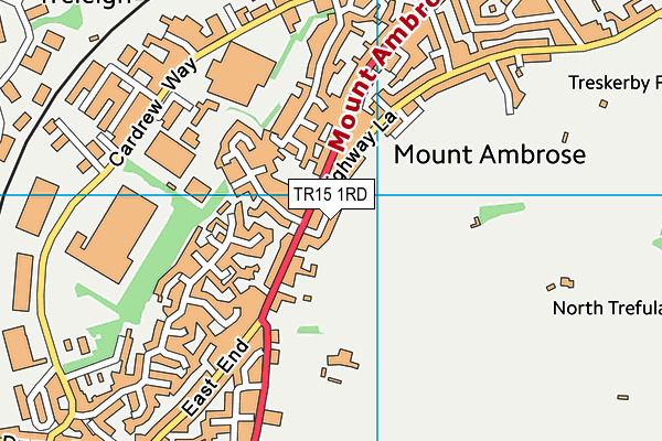 TR15 1RD map - OS VectorMap District (Ordnance Survey)