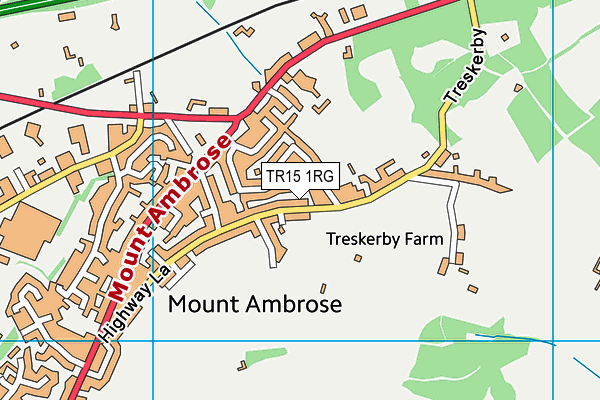 TR15 1RG map - OS VectorMap District (Ordnance Survey)