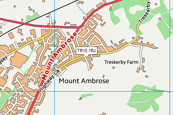 TR15 1RJ map - OS VectorMap District (Ordnance Survey)