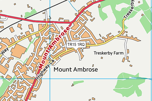 TR15 1RQ map - OS VectorMap District (Ordnance Survey)