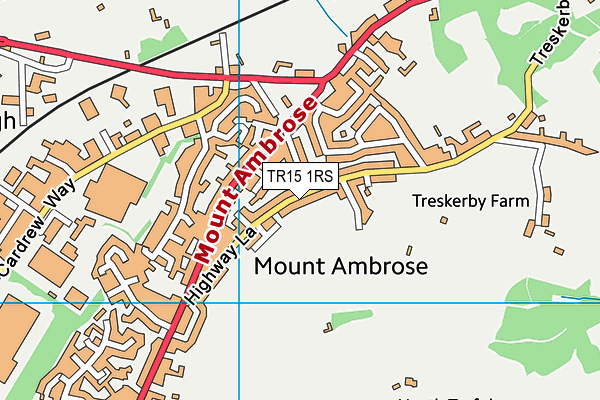 TR15 1RS map - OS VectorMap District (Ordnance Survey)