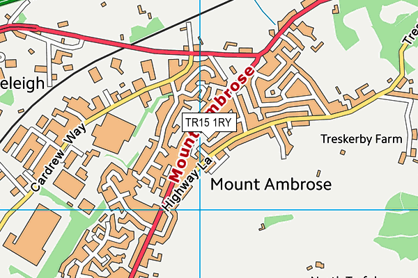 TR15 1RY map - OS VectorMap District (Ordnance Survey)