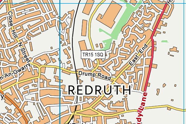 TR15 1SQ map - OS VectorMap District (Ordnance Survey)