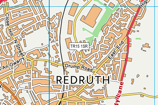 TR15 1SR map - OS VectorMap District (Ordnance Survey)