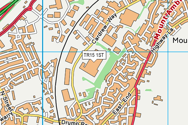 TR15 1ST map - OS VectorMap District (Ordnance Survey)