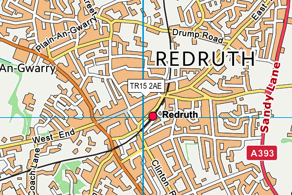 TR15 2AE map - OS VectorMap District (Ordnance Survey)