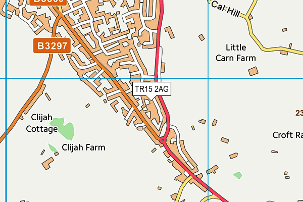 TR15 2AG map - OS VectorMap District (Ordnance Survey)