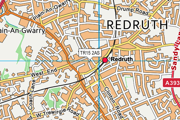 TR15 2AS map - OS VectorMap District (Ordnance Survey)