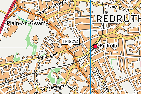 TR15 2AZ map - OS VectorMap District (Ordnance Survey)