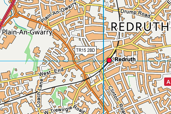 TR15 2BD map - OS VectorMap District (Ordnance Survey)