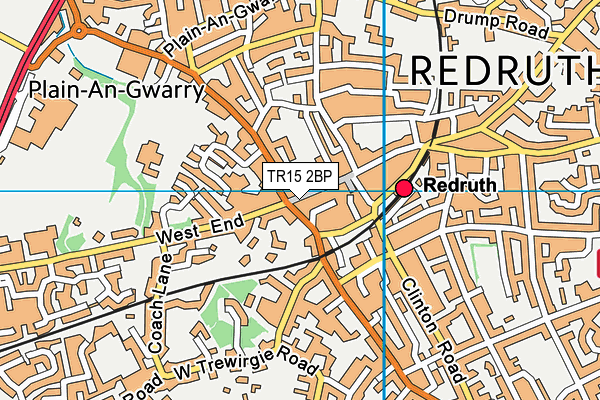 TR15 2BP map - OS VectorMap District (Ordnance Survey)