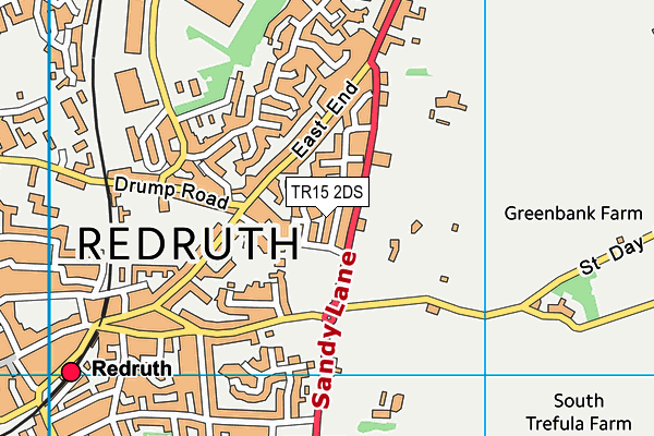 TR15 2DS map - OS VectorMap District (Ordnance Survey)