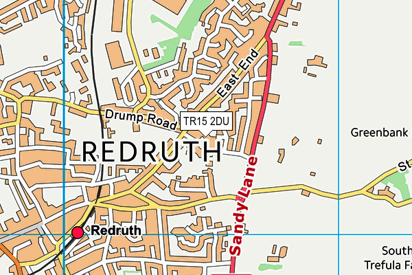 Map of REDRUTH TYRE SERVICES LTD at district scale