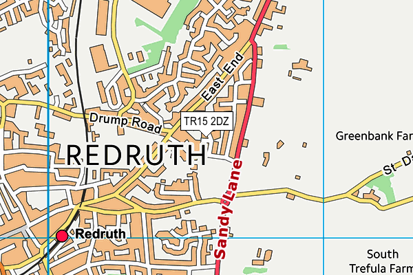 TR15 2DZ map - OS VectorMap District (Ordnance Survey)