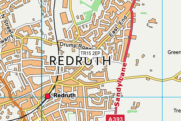 TR15 2EP map - OS VectorMap District (Ordnance Survey)