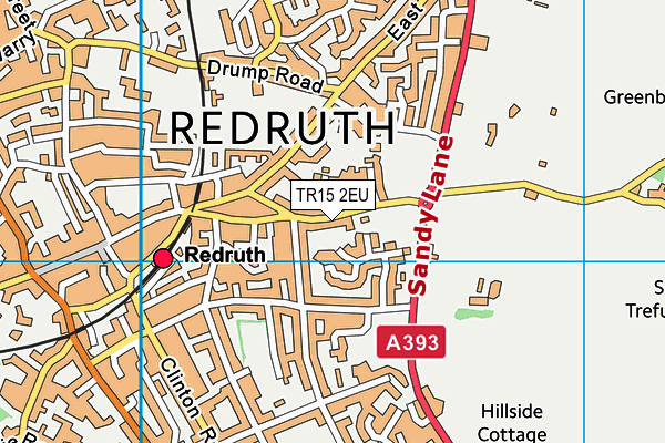 TR15 2EU map - OS VectorMap District (Ordnance Survey)