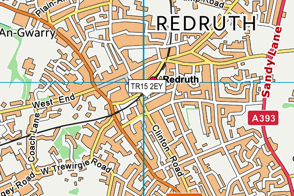 TR15 2EY map - OS VectorMap District (Ordnance Survey)