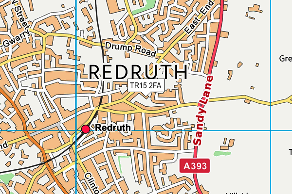 TR15 2FA map - OS VectorMap District (Ordnance Survey)