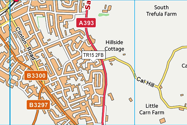 TR15 2FB map - OS VectorMap District (Ordnance Survey)