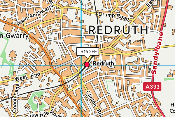 TR15 2FE map - OS VectorMap District (Ordnance Survey)