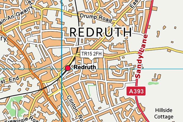 TR15 2FH map - OS VectorMap District (Ordnance Survey)