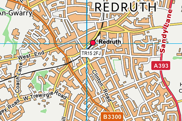 TR15 2FJ map - OS VectorMap District (Ordnance Survey)