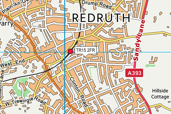 TR15 2FR map - OS VectorMap District (Ordnance Survey)