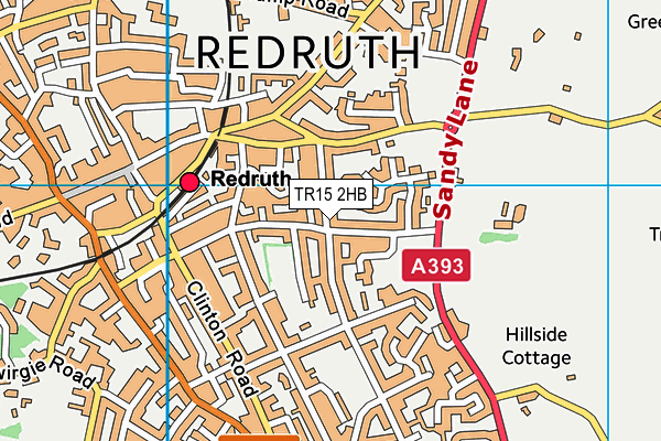 TR15 2HB map - OS VectorMap District (Ordnance Survey)