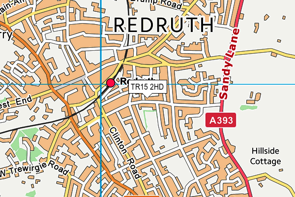 TR15 2HD map - OS VectorMap District (Ordnance Survey)