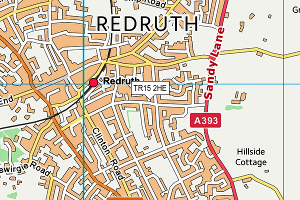 TR15 2HE map - OS VectorMap District (Ordnance Survey)