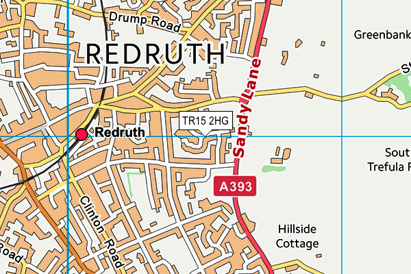 TR15 2HG map - OS VectorMap District (Ordnance Survey)