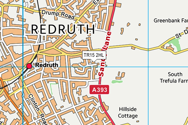 TR15 2HL map - OS VectorMap District (Ordnance Survey)