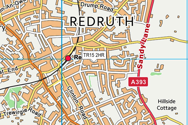 TR15 2HR map - OS VectorMap District (Ordnance Survey)