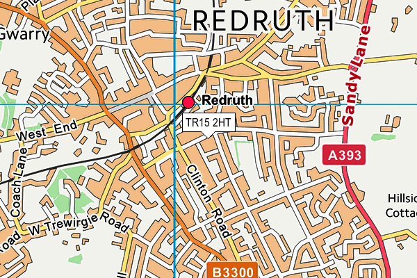 TR15 2HT map - OS VectorMap District (Ordnance Survey)