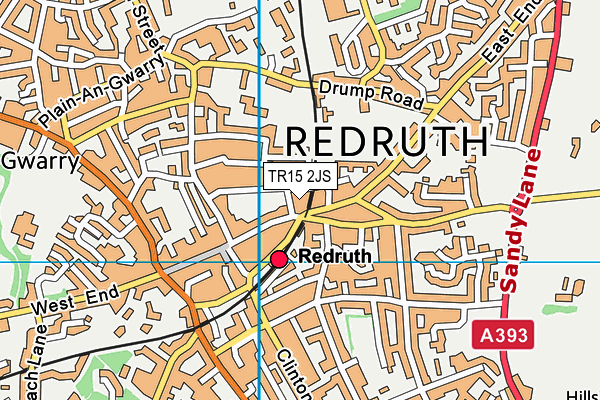 TR15 2JS map - OS VectorMap District (Ordnance Survey)