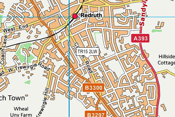 TR15 2LW map - OS VectorMap District (Ordnance Survey)