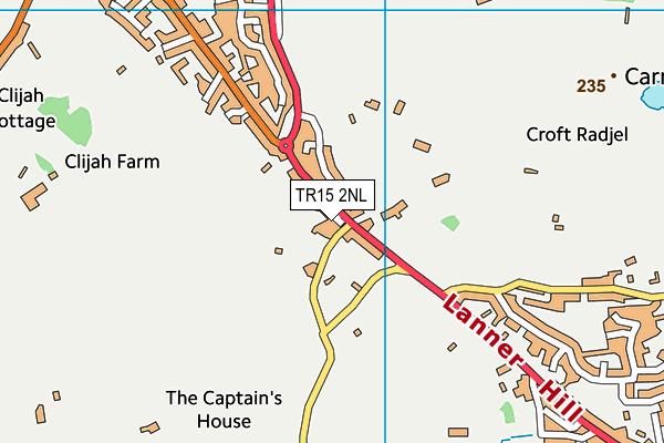 TR15 2NL map - OS VectorMap District (Ordnance Survey)