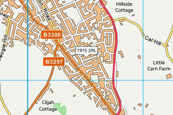 TR15 2PA map - OS VectorMap District (Ordnance Survey)