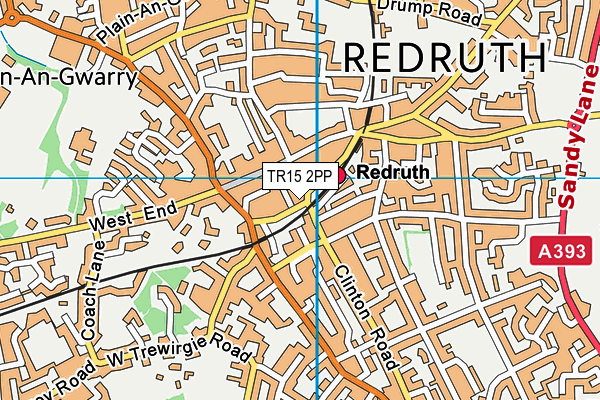 TR15 2PP map - OS VectorMap District (Ordnance Survey)