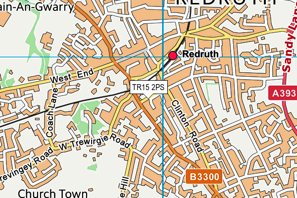 TR15 2PS map - OS VectorMap District (Ordnance Survey)