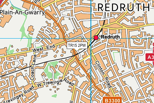 TR15 2PW map - OS VectorMap District (Ordnance Survey)