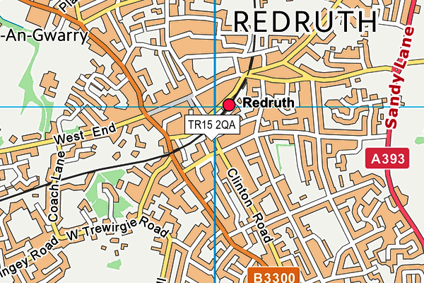 TR15 2QA map - OS VectorMap District (Ordnance Survey)