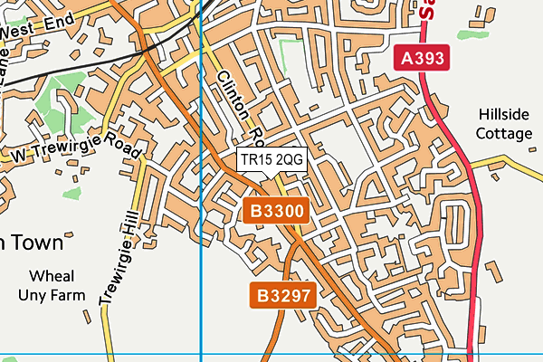 TR15 2QG map - OS VectorMap District (Ordnance Survey)