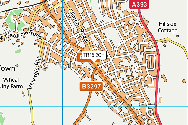 TR15 2QH map - OS VectorMap District (Ordnance Survey)
