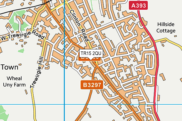 TR15 2QU map - OS VectorMap District (Ordnance Survey)